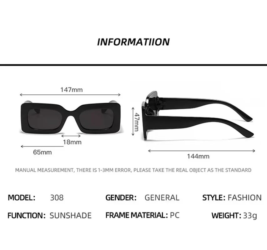 Vintage Rectangle Sunglasses Women Brand Retro Cat Eye Small Frame Sun Glasses Female Travel Luxury Eyewear Uv400 Glasses