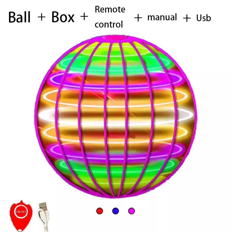 Flyorb Magic Ball - Balle Volante Lumineuse LED Télécommandée, Jouet Magique, Retour Comme Un Boomerang