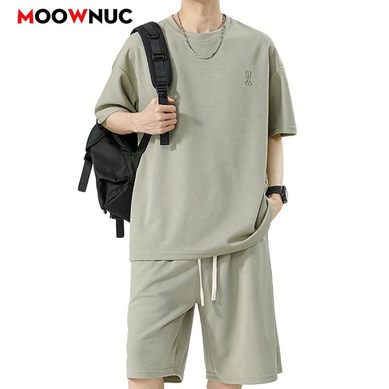 

Men's Clothing Men's Casual Sets Sportswear Sweatshirt Summer T-shirt + Short Sportswear Jogger Male Fashion Tracksuits Hombre