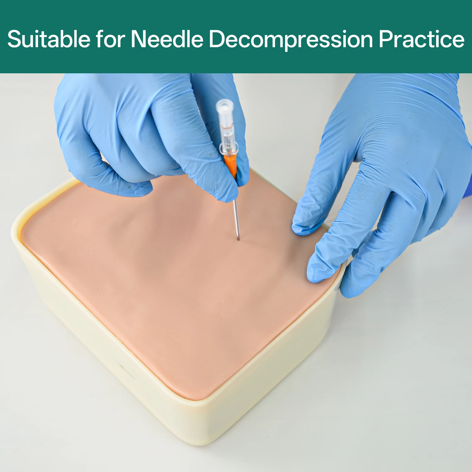 장력성 흉부압박증 시뮬레이터용 바늘흉부압박술