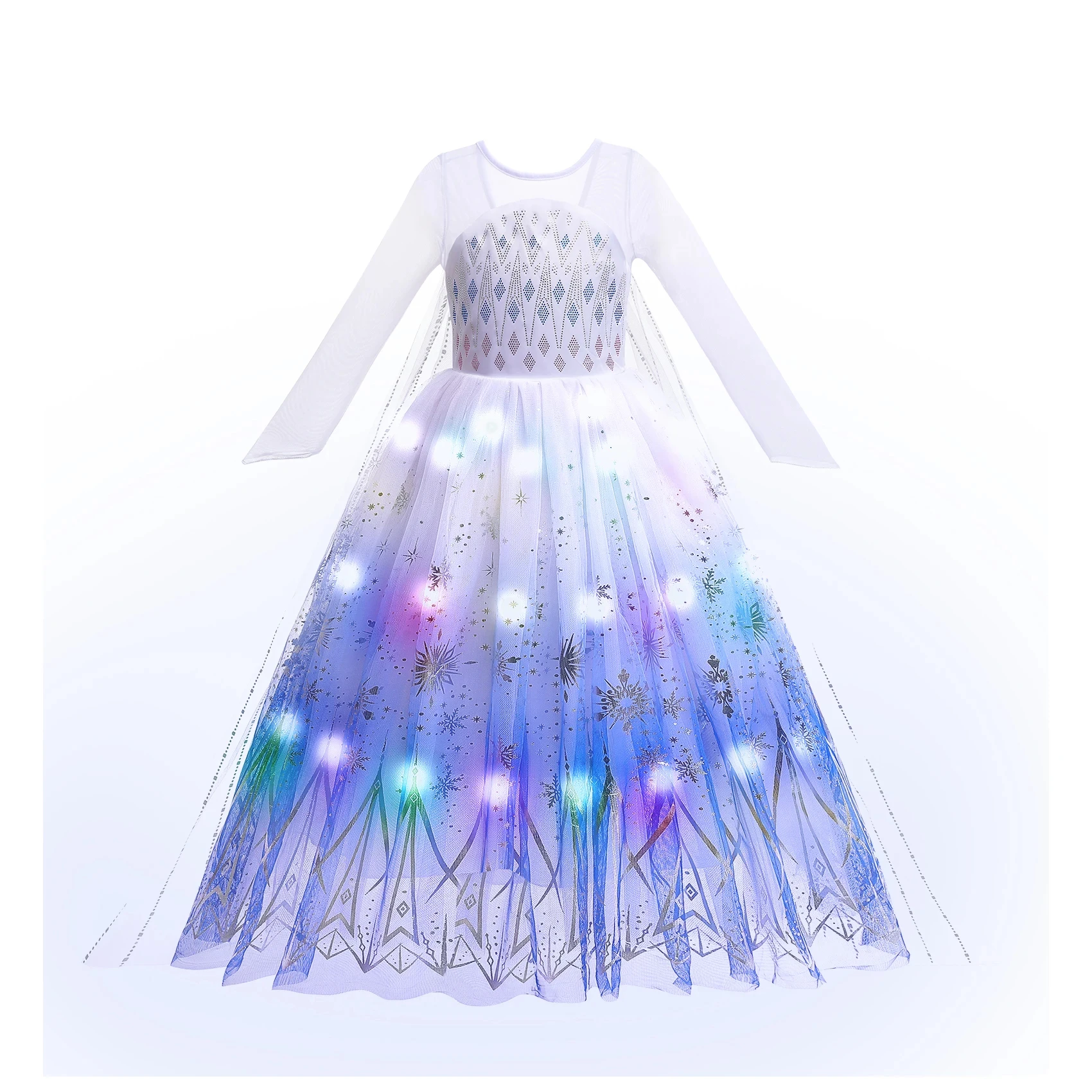 thumbnail image 4 of Vestido de princesa con luz LED para niña, ropa de fiesta de piruleta, disfraz de Cosplay de Prium, vestido de Año Nuevo de 2 a 10 años, 2023, 4 of 5