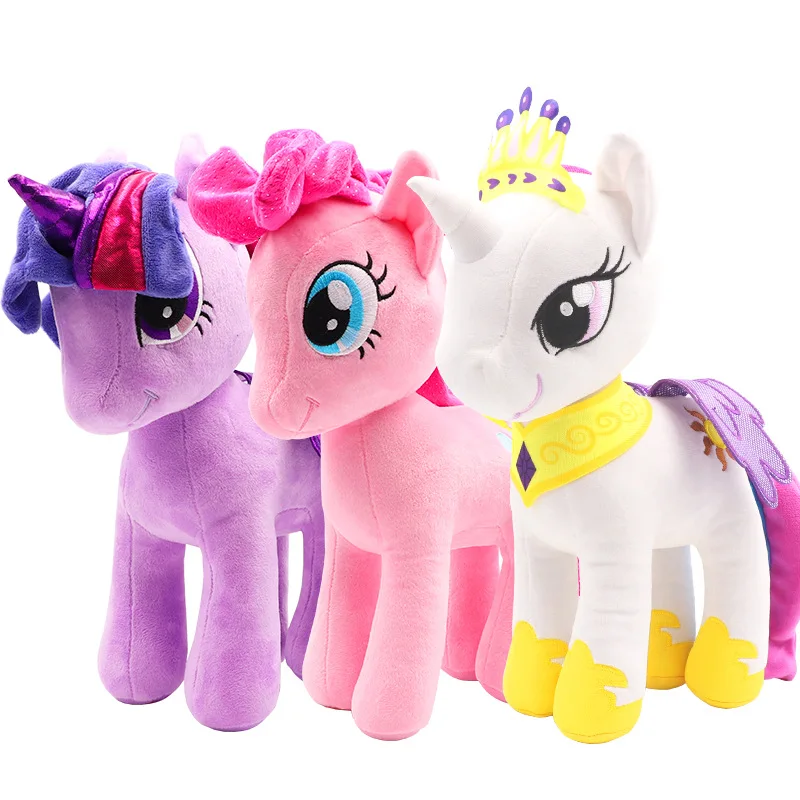 40cm/30cm/18cm Ty Animal Stuffed Plush Pillow Cute Little Pony Rainbow Dash  Rarity Twilight Sparkle Children Soft Toy Girl Gift - AliExpress