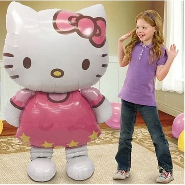 Ballons en aluminium Hello Kitty 116x68cm, grand ballon 3D tridimensionnel pour enfants et adultes, décoration d'anniversaire et de mariage, fournitures de fête 4