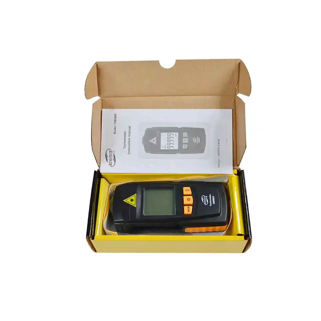 

GM8905 Digital LCD Tachometer Non-Contact RPM Tach Test Meter Motor Speed Gauge Tester