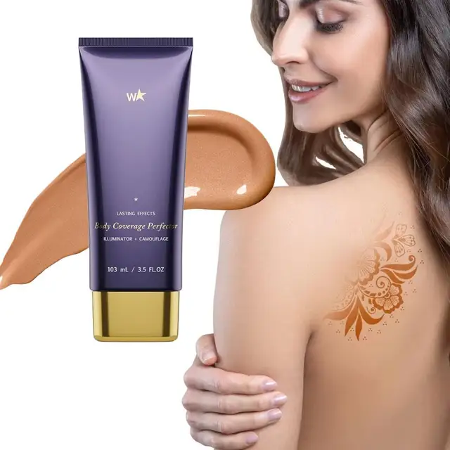 Crème de durcissement anti-cernes pour tatouage corporel, haute couverture, imperméable, résistant à la sueur, produit de couverture naturelle sans trace 1