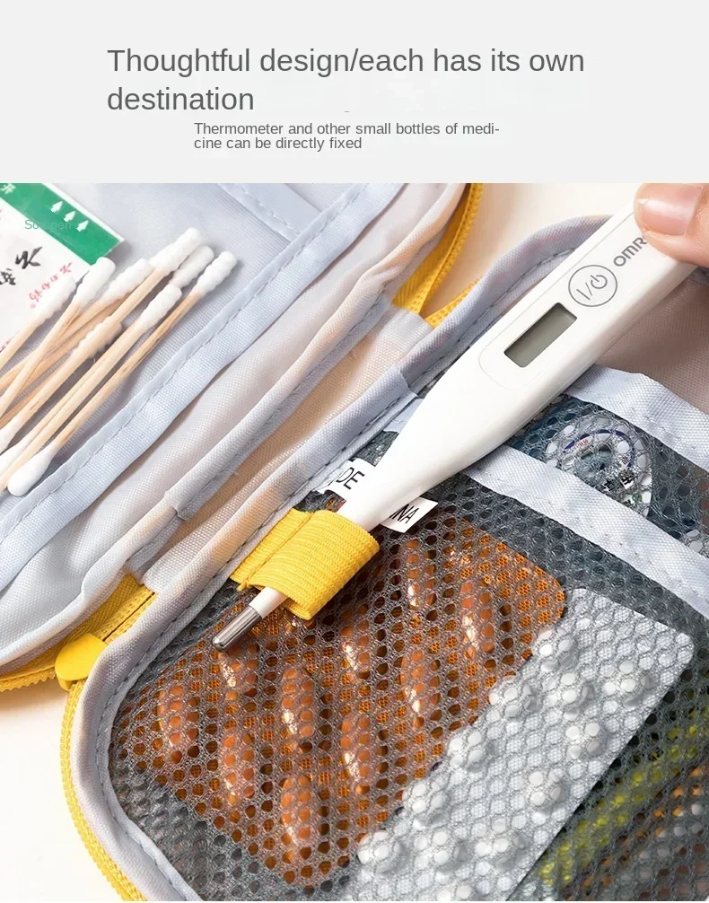 Tragbare Erste-Hilfe-Set Taschen Medizin Medizinische Große Aufbewahrungstasche Tasche Camping Notfall Zuhause Outdoor Reise Griff Tasche Organizer – Detail 8