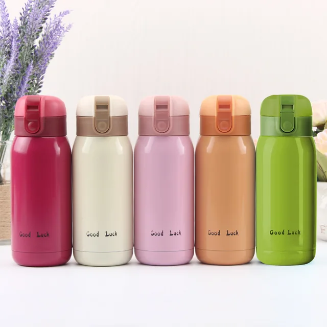 200 ml/360 ml mignon bonbons Mini Thermos tasse enfants dessin animé bouteille d'eau chaude en acier inoxydable thermique tasse à café flacon isolé 5