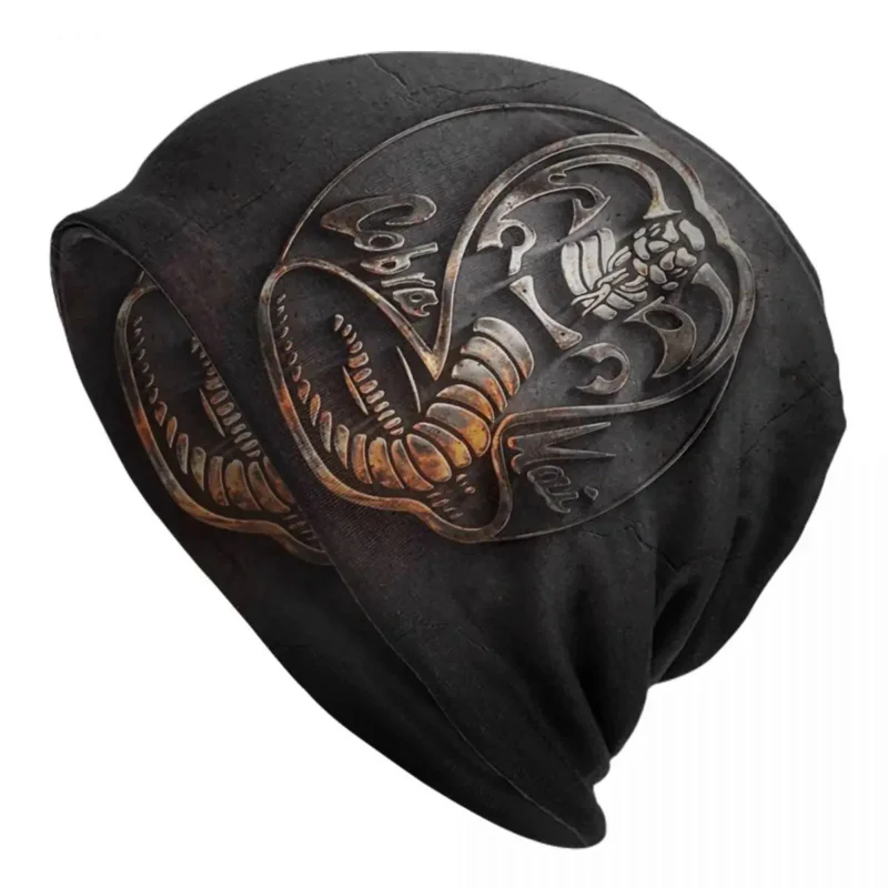 

Cobra Kai Skullies Beanies Caps Streetwear Winter Warm Women Men Knitted Hat Unisex Adult The Karate Kid Bonnet Hats