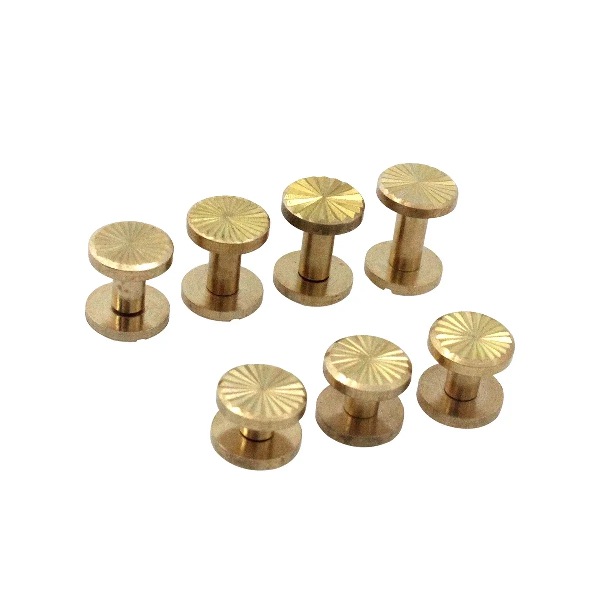 Solid Brass Binding Chicago Screws Belt Screw Nail Stud Rivets 10pcs for Photo Album Leather Craft Belt Wallet Fasteners