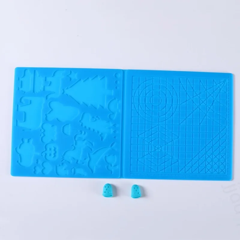 Creative Silicone Design Pad for 3D Printing with Finger Covers for Kids