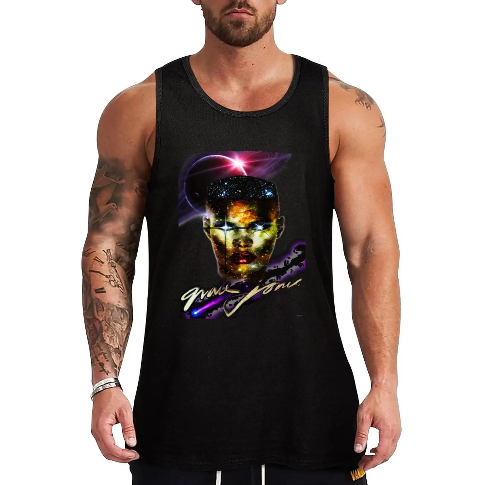 

New Grace in Space Tribute Tank Top summer clothes men 2023 men gym gym shirts