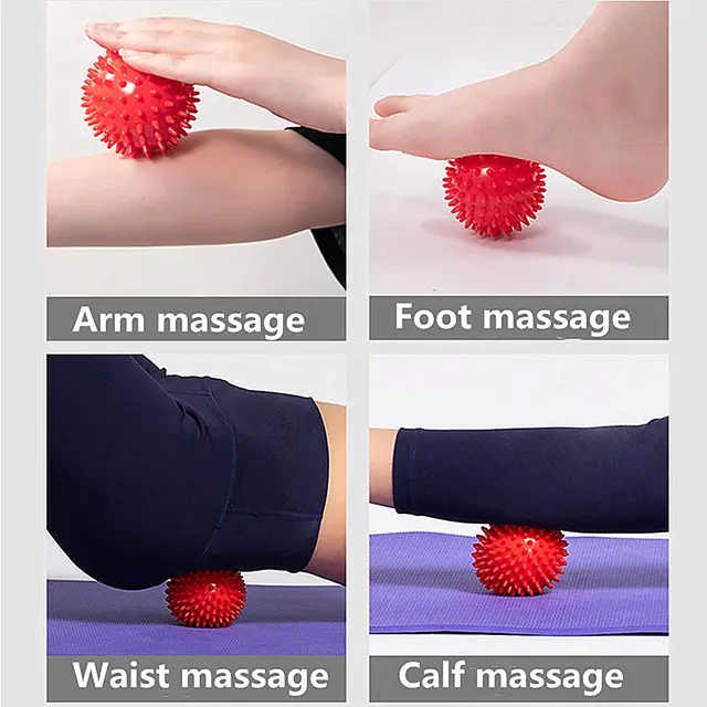Hedgehog Ball 7cm Yoga Spiky Massage Ball Fitness Fascia Ball Grip Ball Foot Massage Relaxation Prick Ball 5