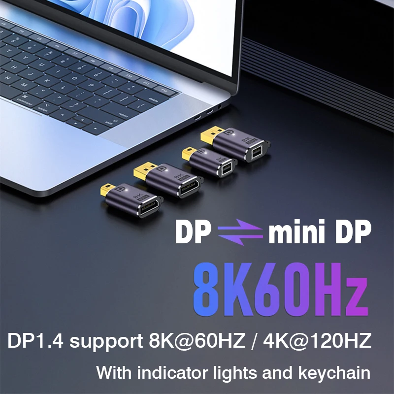 DP to miniDP Adapter mini DP1.4 to DP Bidirectional Male to Female 8K Video Adapter DisplayPort 2.0 For Laptop Projector Monitor BEST SELLERS DP to miniDP Adapter mini DP1.4 to DP Bidirectional Male to Female 8K Video Adapter DisplayPort 2.0 For Laptop Projector Monitor BEST SELLERS