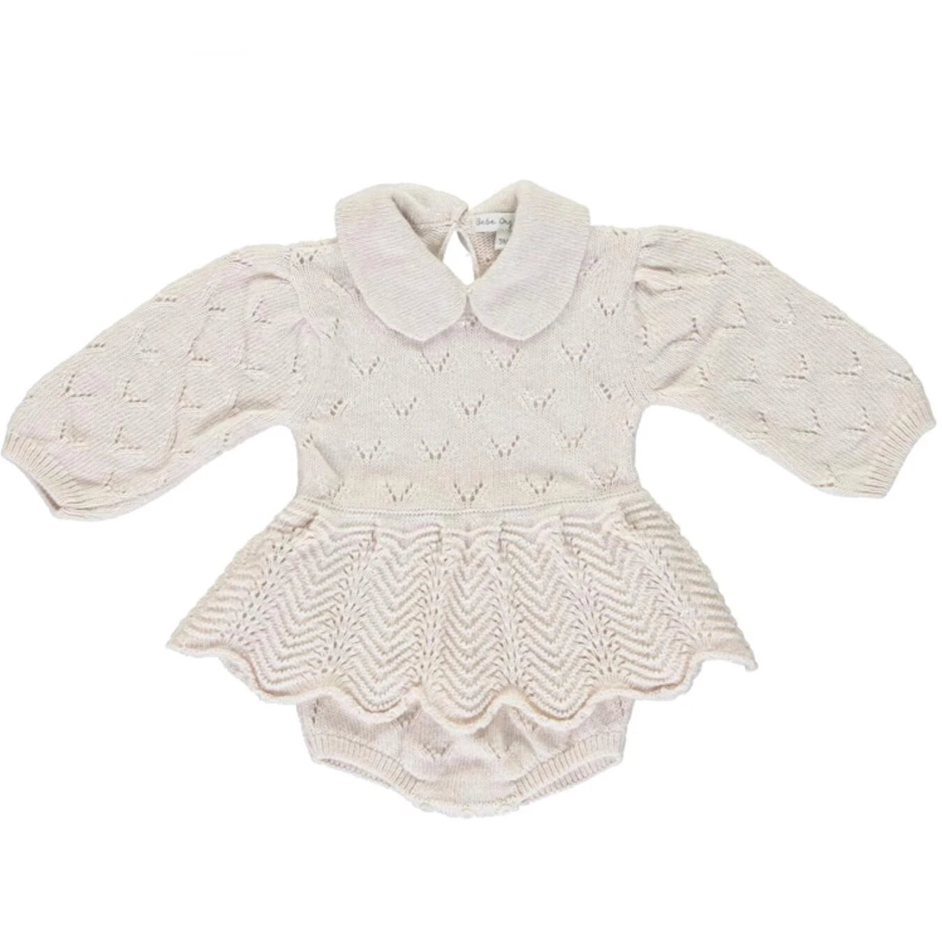 

Soft Breathable Newborn Sweater Xmas Adorable Petal Collar Infant Baby Jumpsuit for Children Overalls Baby Stuff 0-4 Years