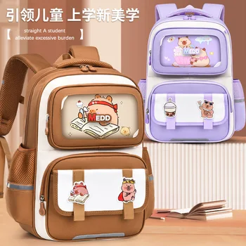 waterproof Children School Bags Girls boys Primary school backpack Orthopedic Backpack schoolbag kids book bag Mochila Infantil 1