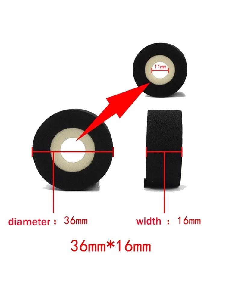 12/24 Stück Schwarz 36 x 32 mm 36 x 36 mm 36 x 40 mm 36 x 35 mm Heißpräge-Coder-Tintenrolle für 380 Codier-Versiegelungsmaschine – Detail 1