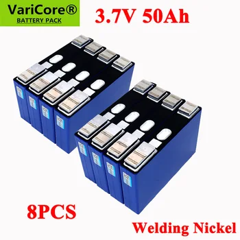 8 pz/lotto 3.7V 50Ah batteria al litio ternaria per 3s 12V 24V 10s 36V 48V 50000mAh modifica batterie nichel