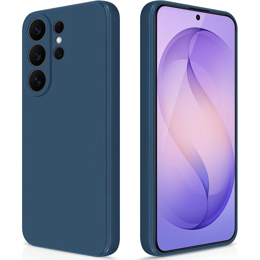 Luxury Candy Color Square Silicone Soft Case - Premium Plain Cover Shell