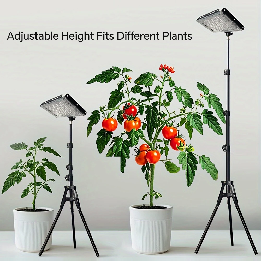Grow Lights for Indoor Plants, Full Spectrum LED Plant Growing Lamp - Timer, Adjustable Brightness & Tripod Stand, LED Grow Lamp