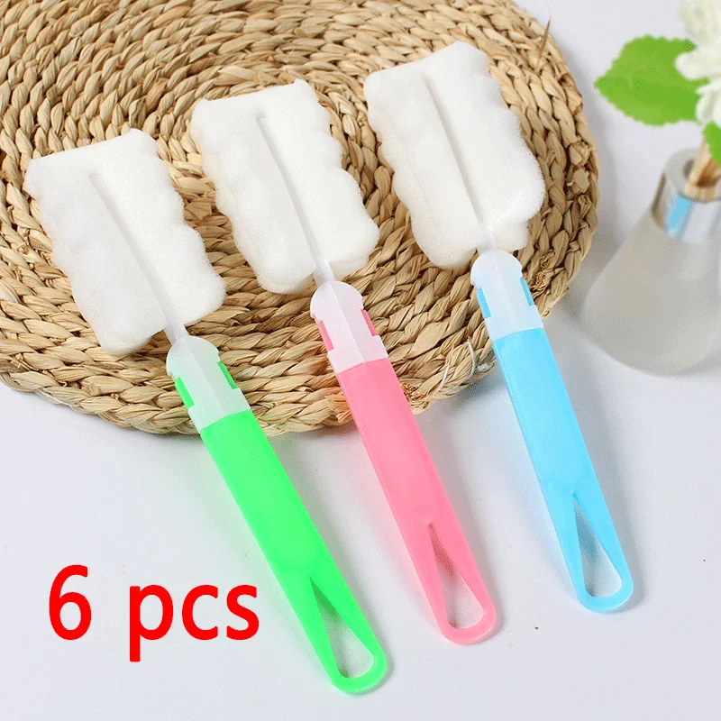 Cepillo de taza cocina, descontaminación de manos, limpieza extraíble, cepillo de botella de agua, taza de esponja, cepillos lavar tazas| | - AliExpress