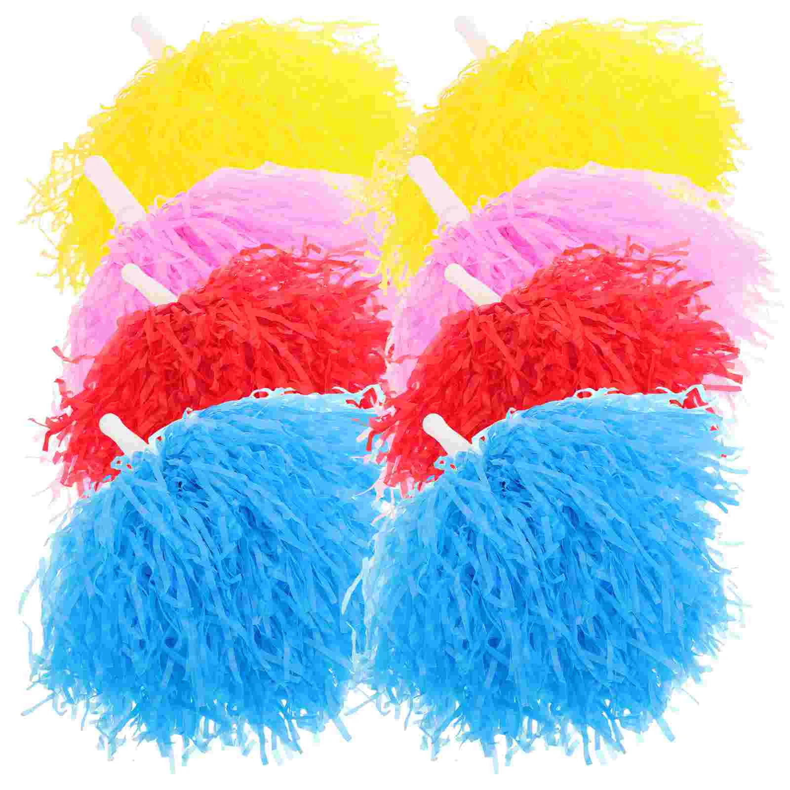 8Pcs Cheerleading Pompoms Props Ornaments Gymnastics Cheer Pompom Cheerleading Props