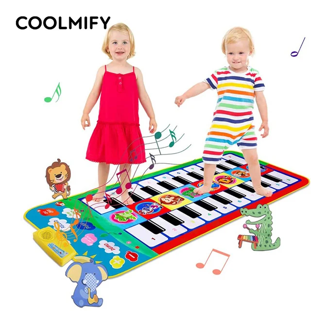 Baby Musical Piano Dance Kids Playing Game Mat Instruments Music Pad Piano Keyboard Play Carpet Educational Toys for Babies 1