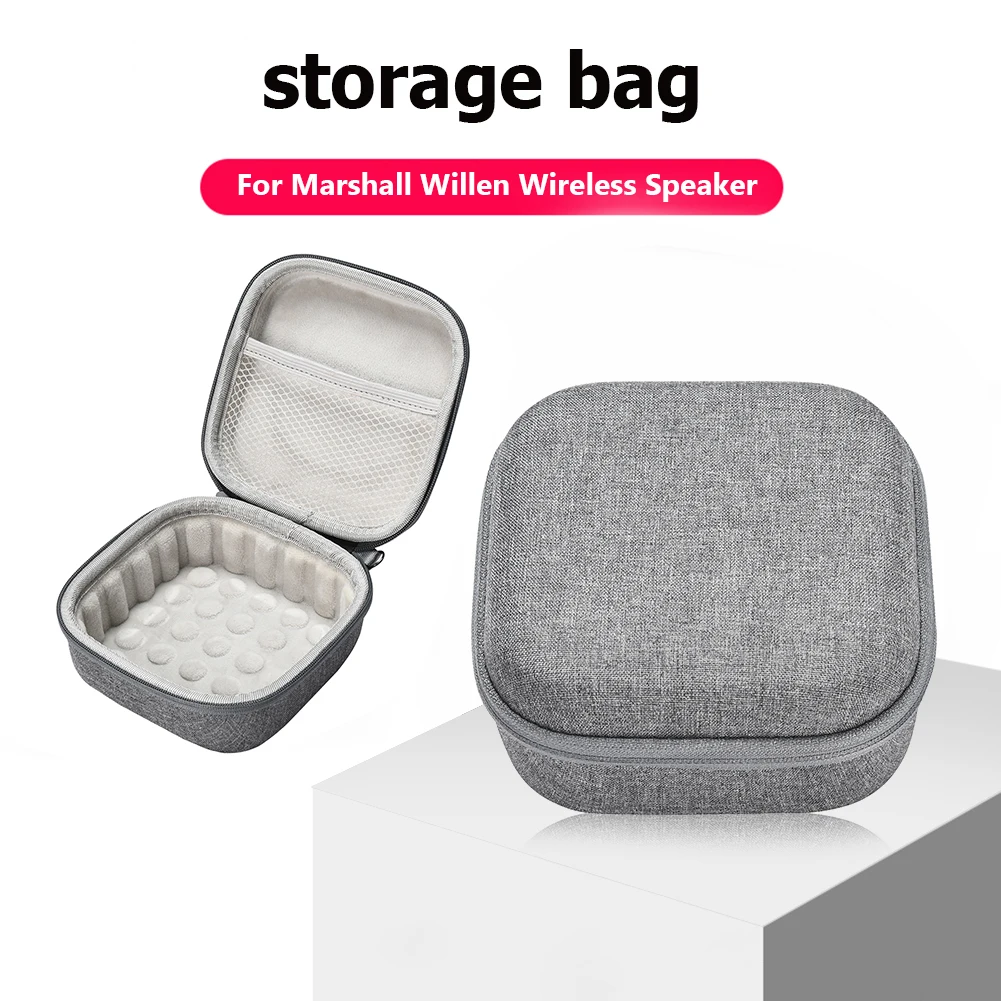 Waterproof Speaker Bag with Hand Rope Hard EVA Protective Cases Shock-proof Speaker Storage Bag Anti-scratch for Marshall Willen