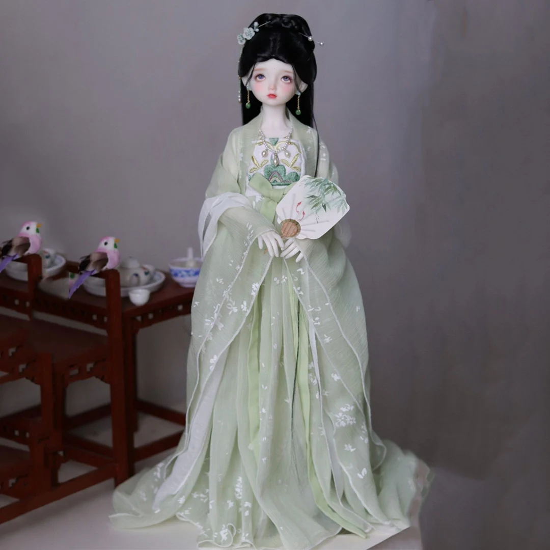 

1/5 1/4 1/3 Scale BJD Clothes Accessories Ancient Costume Hanfu Retro Fairy Dress For BJD/SD YOSD MSD SD13 Big Girl Doll A1848