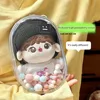 18/20cm Oval Keychain Doll Bag Bag Pendant Clear Pouch Storage Pouch Bag Glitter PVC Transparent Dustproof Thickened Outdoor 5