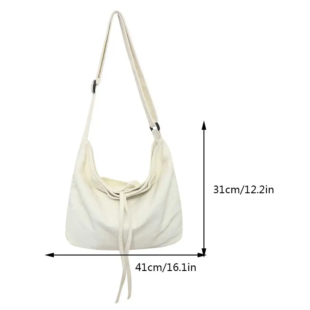 Canvas Hobo Bag, Shoulder Bag Unisex Canvas Crossbody Bag With Zipper And  Adjustable Strap Handbag Large Tote Bag