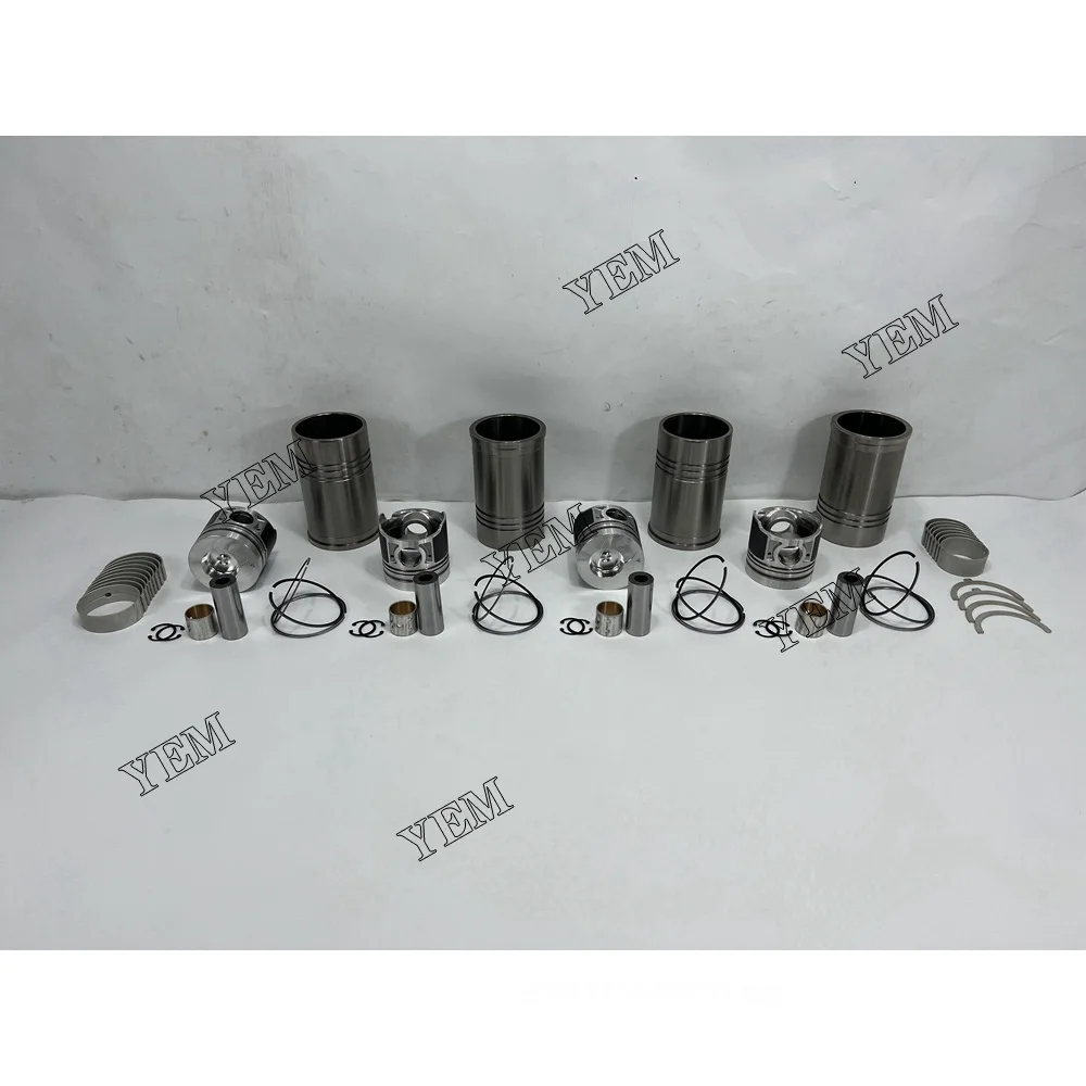 

For Nissan Forklift Excavator Machinery Engine FD33 Cylinder Liner Kit With Engine Bearings Piston Rings .