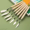 7Pcs Set Stainless Steel Oil Painting Knives, Artist Crafts Spatula, Palette Knife, Mixing Knife, Scraper Art Tools 1