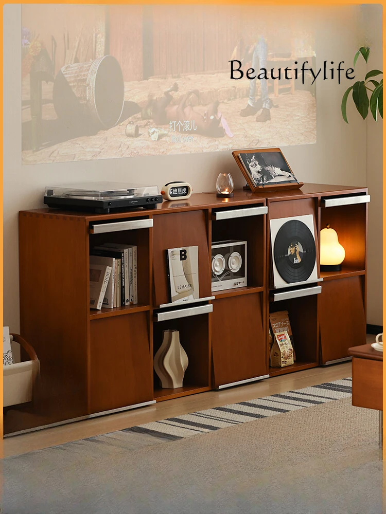 

Nordic Antique Solid Wood Cabinet Household Minimalist Display Cabinet