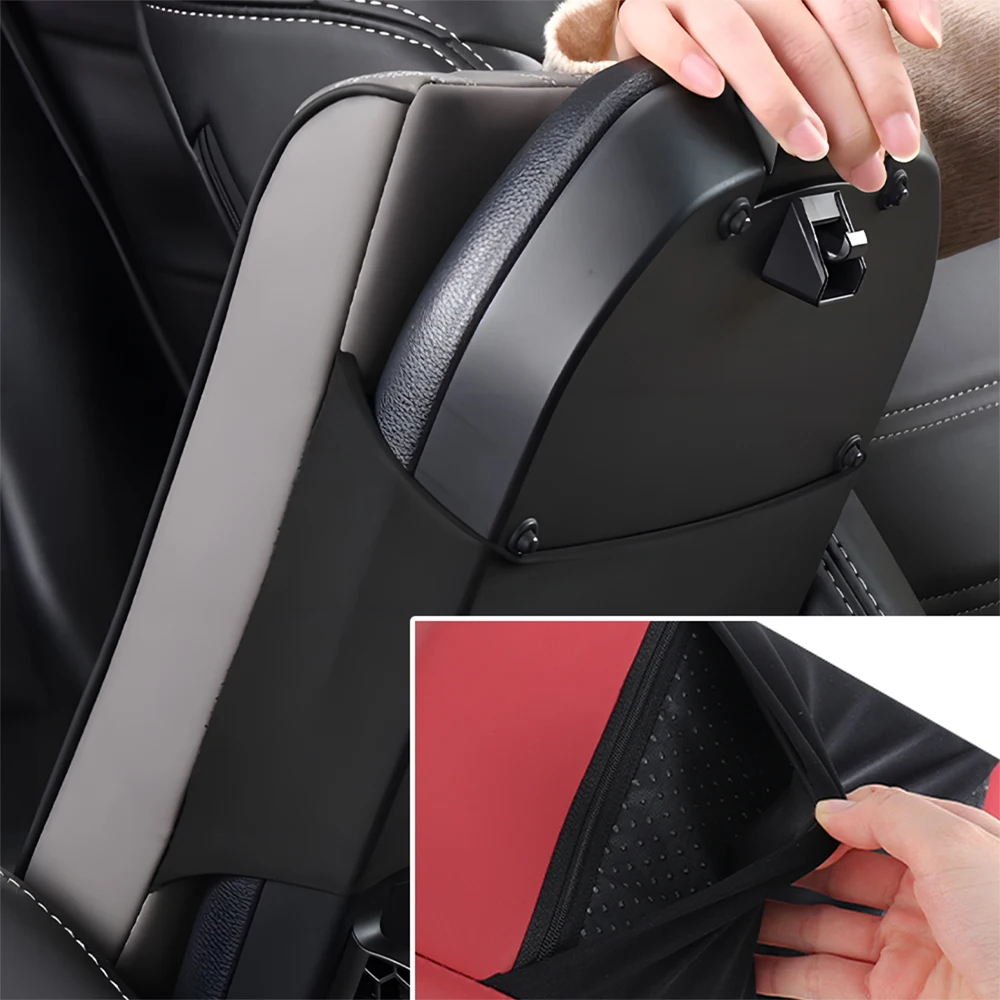 Car Armrest Cushion Mat Tissue Box Holder Center Console Cover Pad For Volkswagen VW Rline Magotan Golf Touran Passat L Scirocco