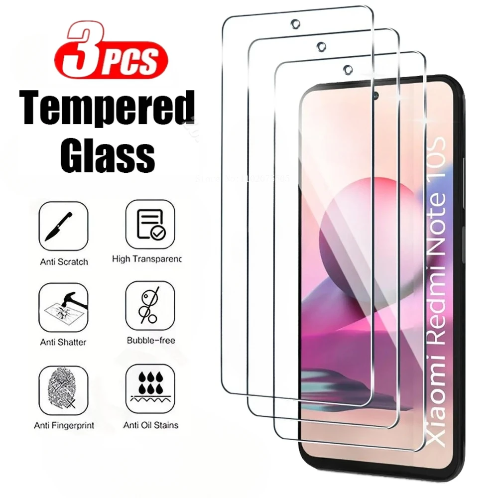 3 Stück Displays chutz folie für Xiaomi Redmi Note 13 12 11 10 Pro 5g 14 11s 10s 9t 8t gehärtetes Glas für Redmi 13c 12c 10c 9c 9a 8a 8