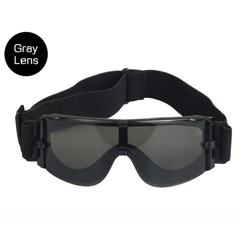 Tactical Goggles 1/3 Lens Windproof Dustproof Shooting Motocross Motorcycle Mountaineering Glasses Safe Protection