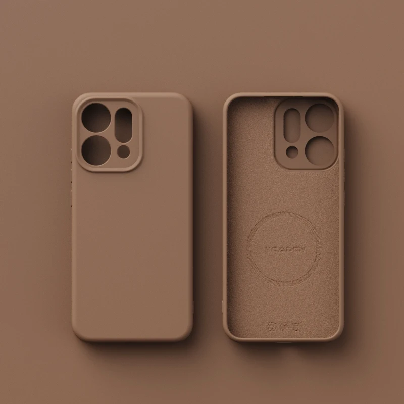 Magnetic Wireless Charging Liquid Silicone Case - Soft Skin Smooth Cover Bumper