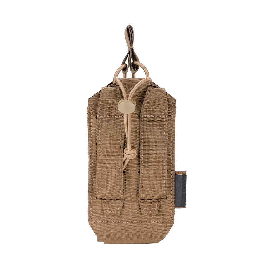 Tactical Radio Pouch Hunting Walkie Talkie Holder Open-Top Interphone Hanging Bag Military Molle Nylon Magazine Pouch