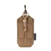 Tactical Radio Pouch Hunting Walkie Talkie Holder Open-Top Interphone Hanging Bag Molle Nylon Magazine Pouch 5