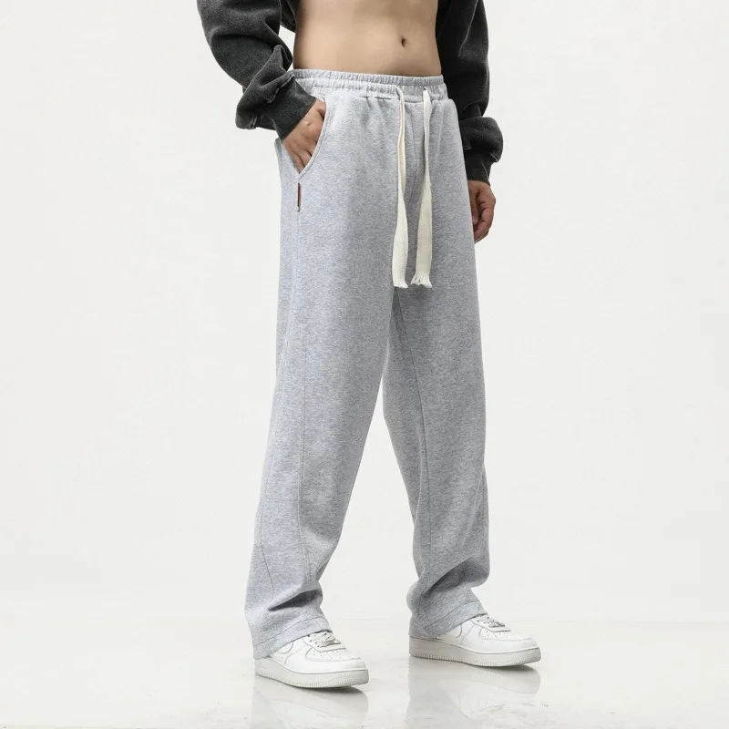 Tall Men Sports Straight Stretched Overalong Long Pants Plus Size 7XL 6XL 111CM 116CM Sweatpants Male Trousers