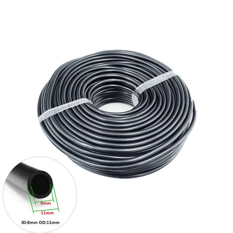 Tubo Flessibile In Pvc Per Acqua Da Giardino Da 8/11Mm Tubo Per Irrigazione Da 3/8 ''Tubo Per Irrigazione Da Giardino Con Connettore Rapido Nero