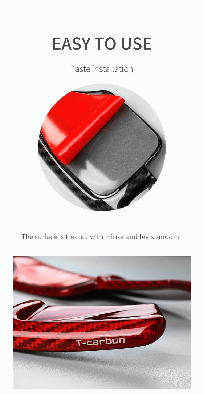 Carbon Fiber Extension Shift Paddle Shifter For Cadillac CT4 CT5 Low-end Version 2017-2022 Car Steering Wheel Paddle Shifters