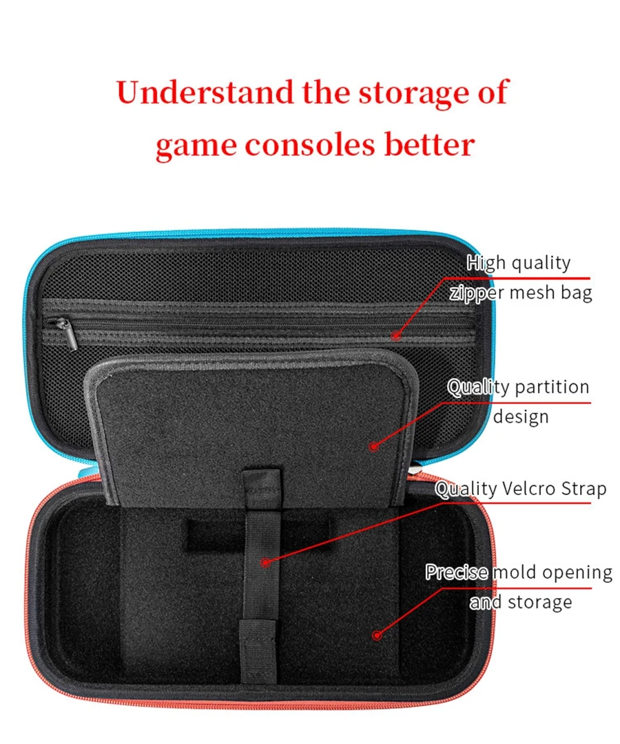 Hard EVA Gaming Handheld Storage Bag for Nintendo Switch 2 Games Console Protect Box Switch OLED Portable Travel Carrying Case