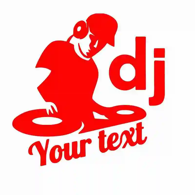 

Personalized car decoration DJ music text sticker interesting car sticker waterproof sticker car decor car decal