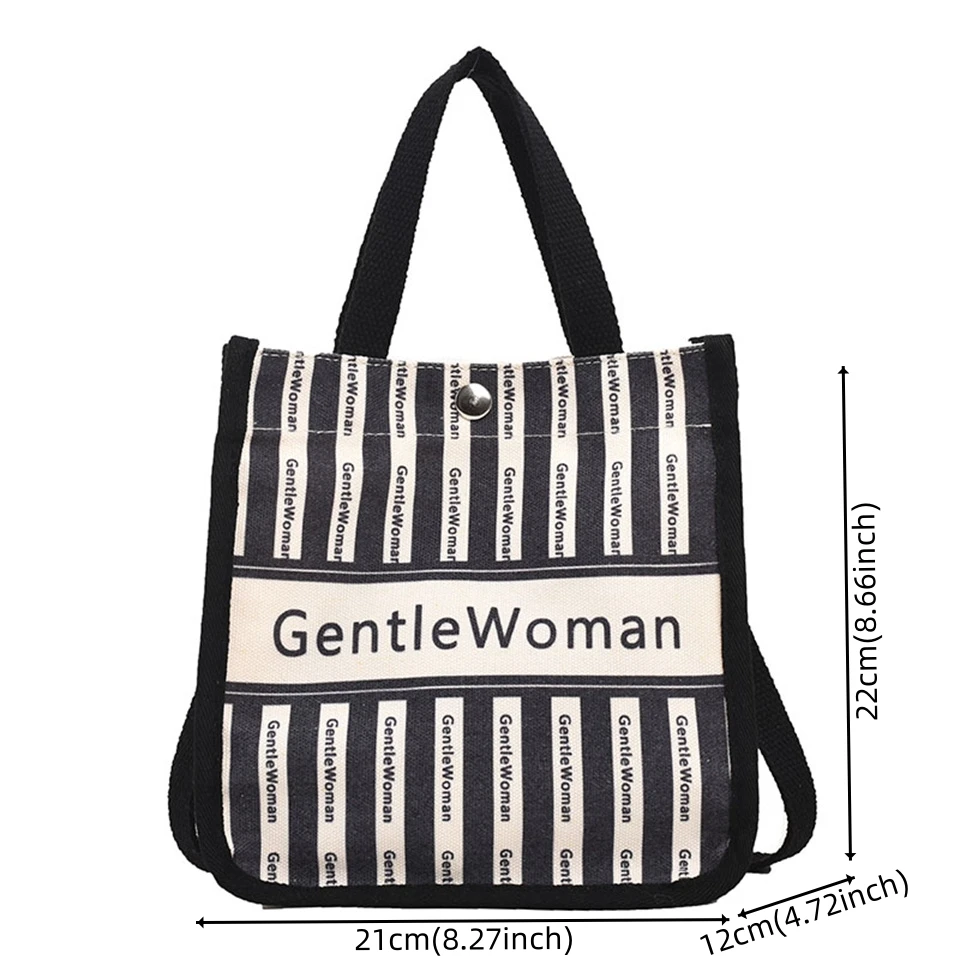 Women's Fashion Versatile Canvas Shoulder Bags Female Simplicity Handbags Large-capacity Commute Ladies Leisure Crossbody Bags