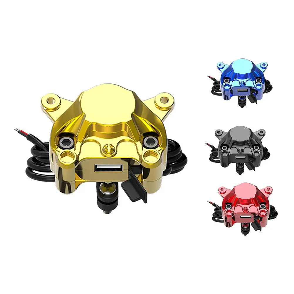 

2A USB Charger Socket Motorcycle Handlebar Rear View Mirror Mounting Power Adapter Charger Waterproof