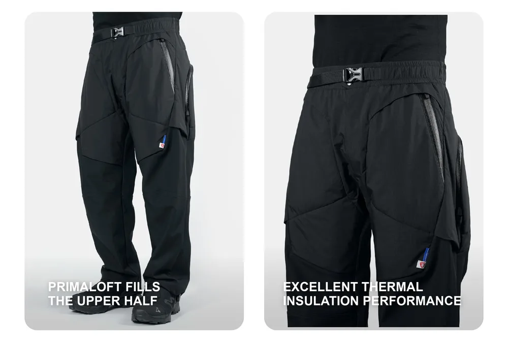 Reindee Lusion 24aw Versatile functional primaloft multiform pants hexagonal structure design integrated waistband techwear