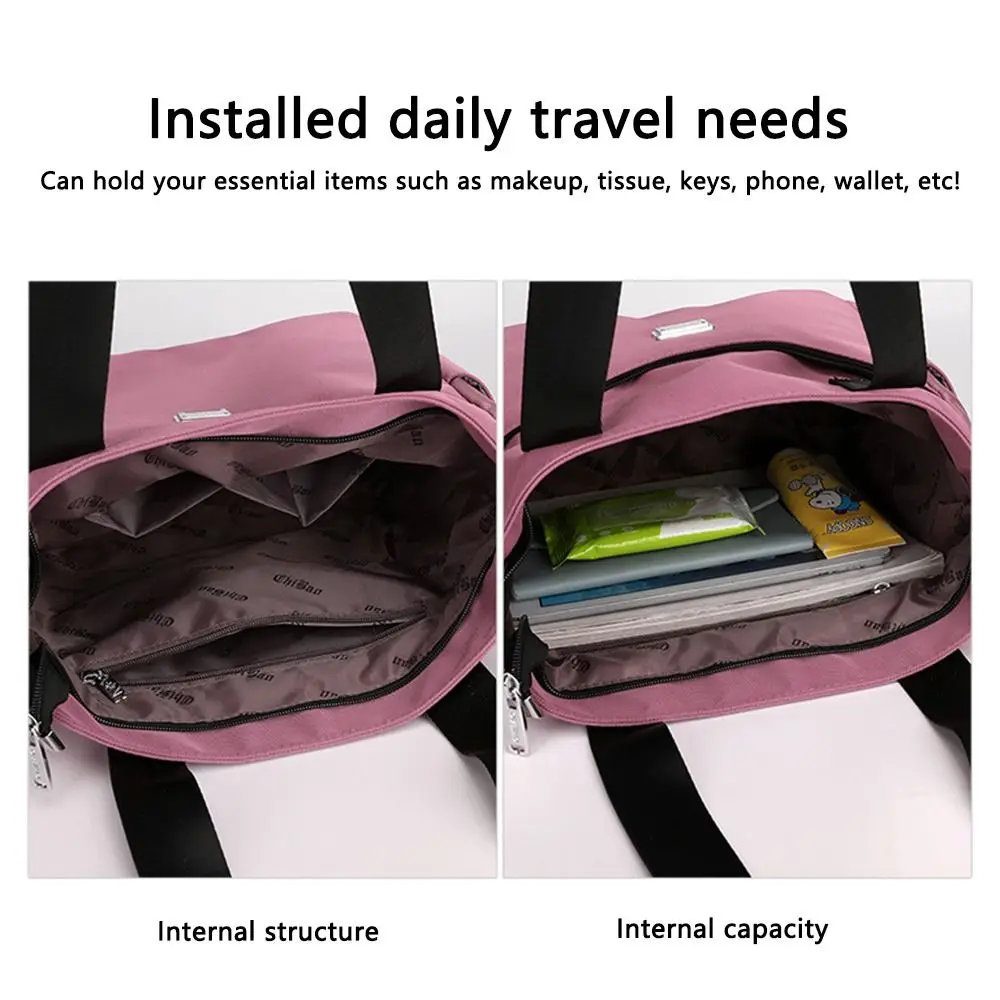 High Quality Large Capacity Handbag Tote Bags Lightweight Waterproof Nylon Shoulder Bag
