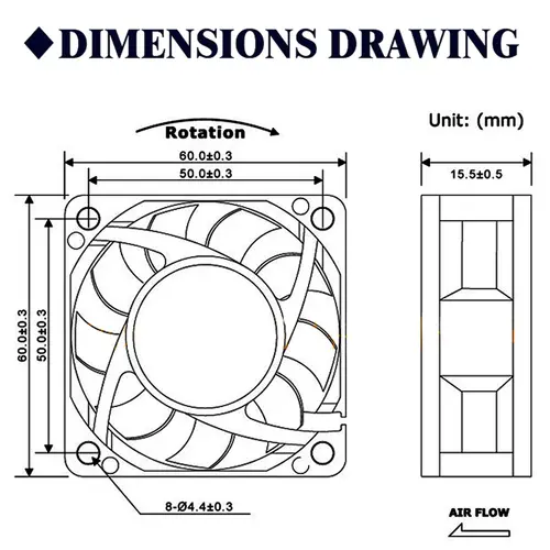 2 Pieces 60mm 5V 12V 24V Brushless USB 2PIN 3PIN DC Cooler Fan 60x60x15mm 6015 6cm For Computer PC CPU Case Cooling - Image 6
