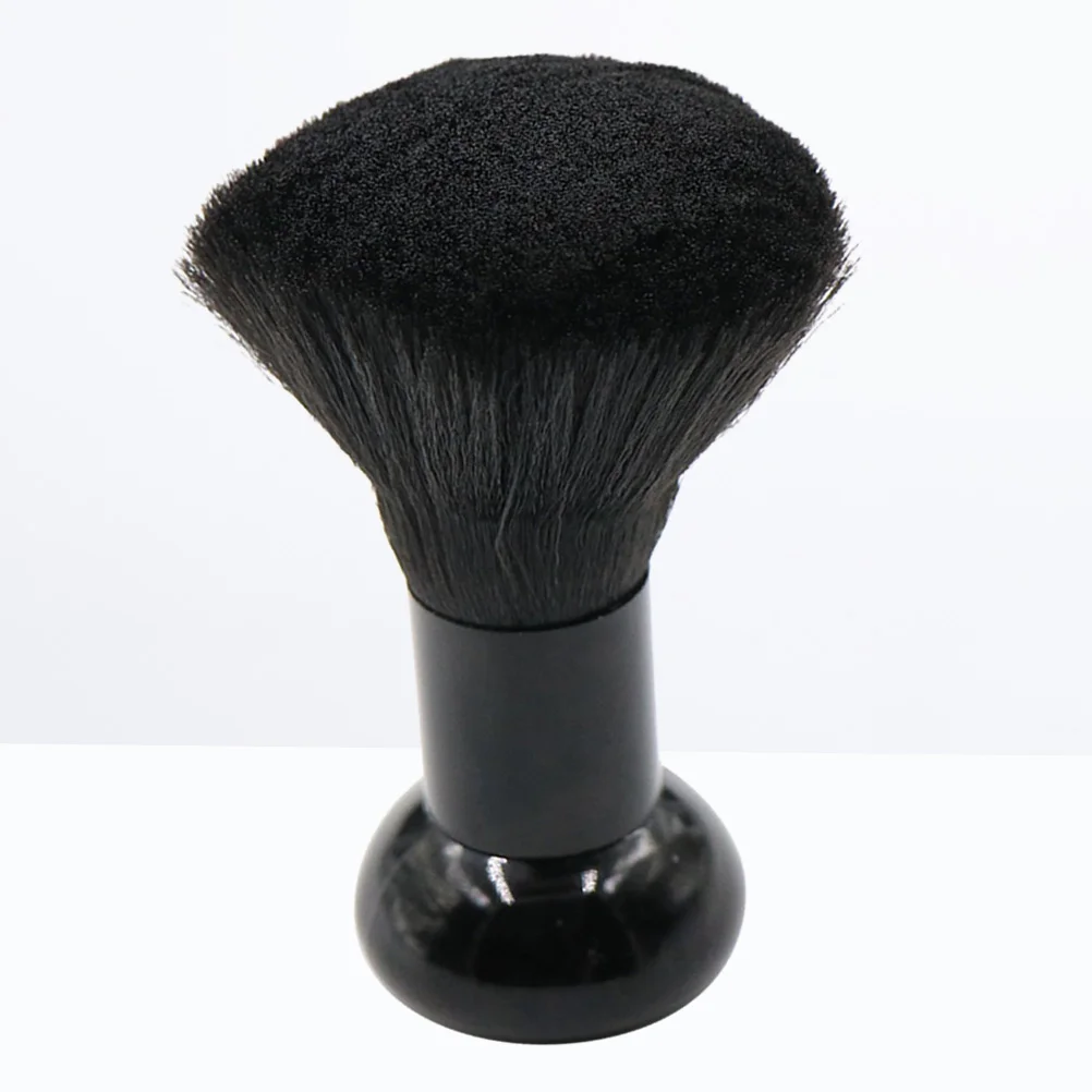 

Black Portable Hair Cleaning Brush Plastic Handle Hair Brush Barber Professional Neck Duster Salon Hair Sweep Hairbrush